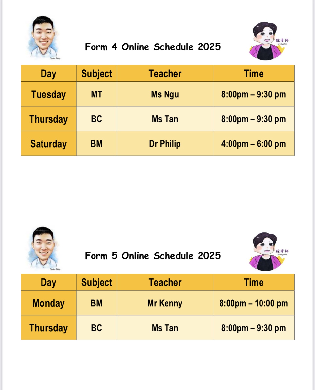 smartoneprimarysecondarytimetable – Dr Philip
